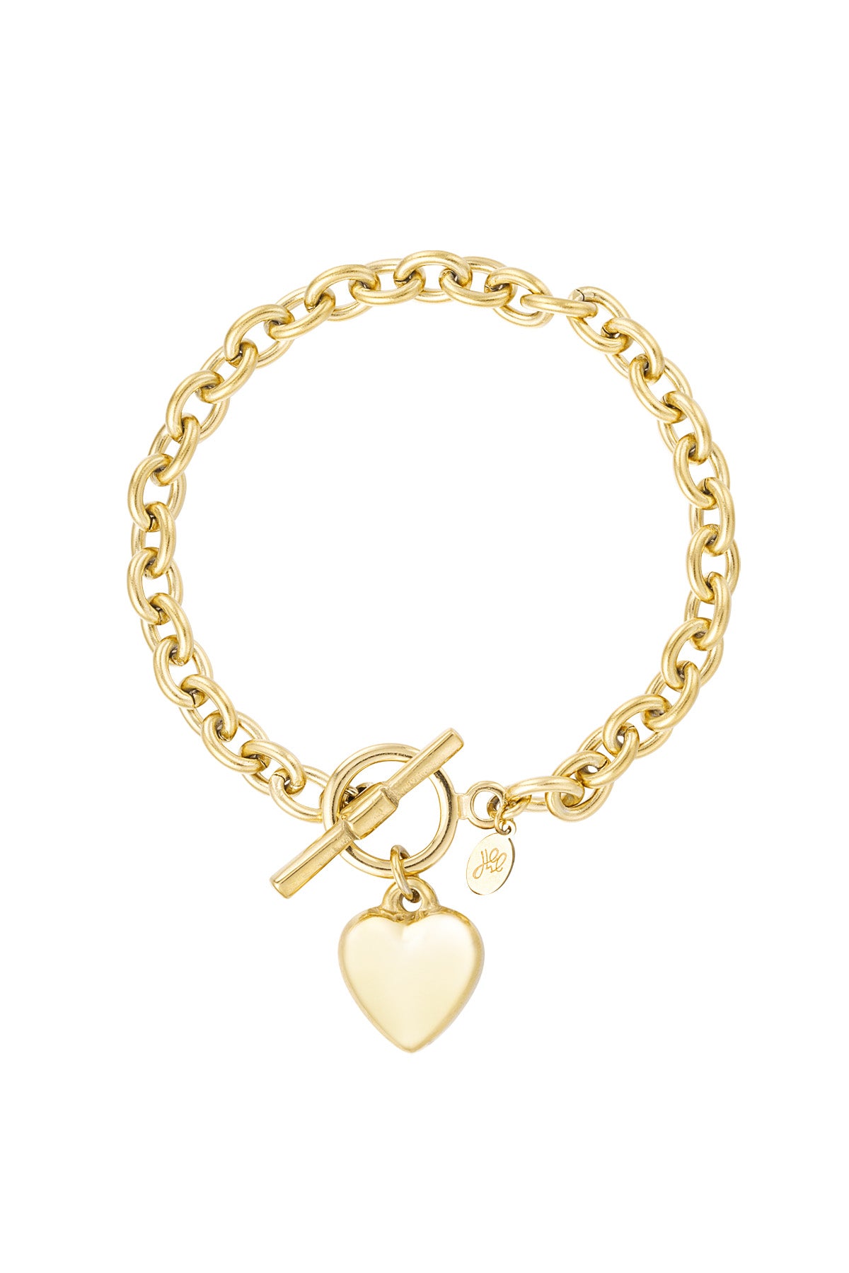 Schakelarmband met hart