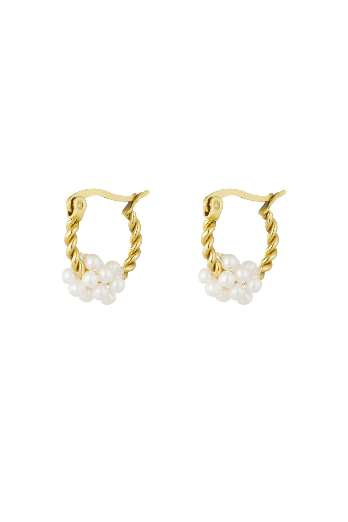 gedraaide ringen met parels
