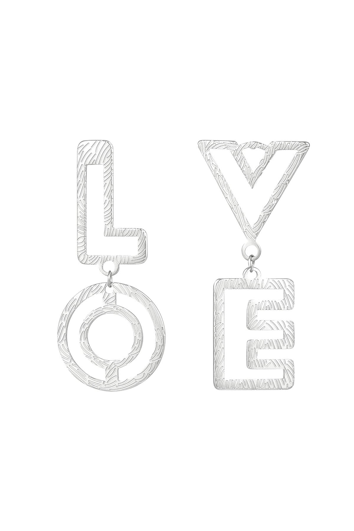 LOVE oorbellen