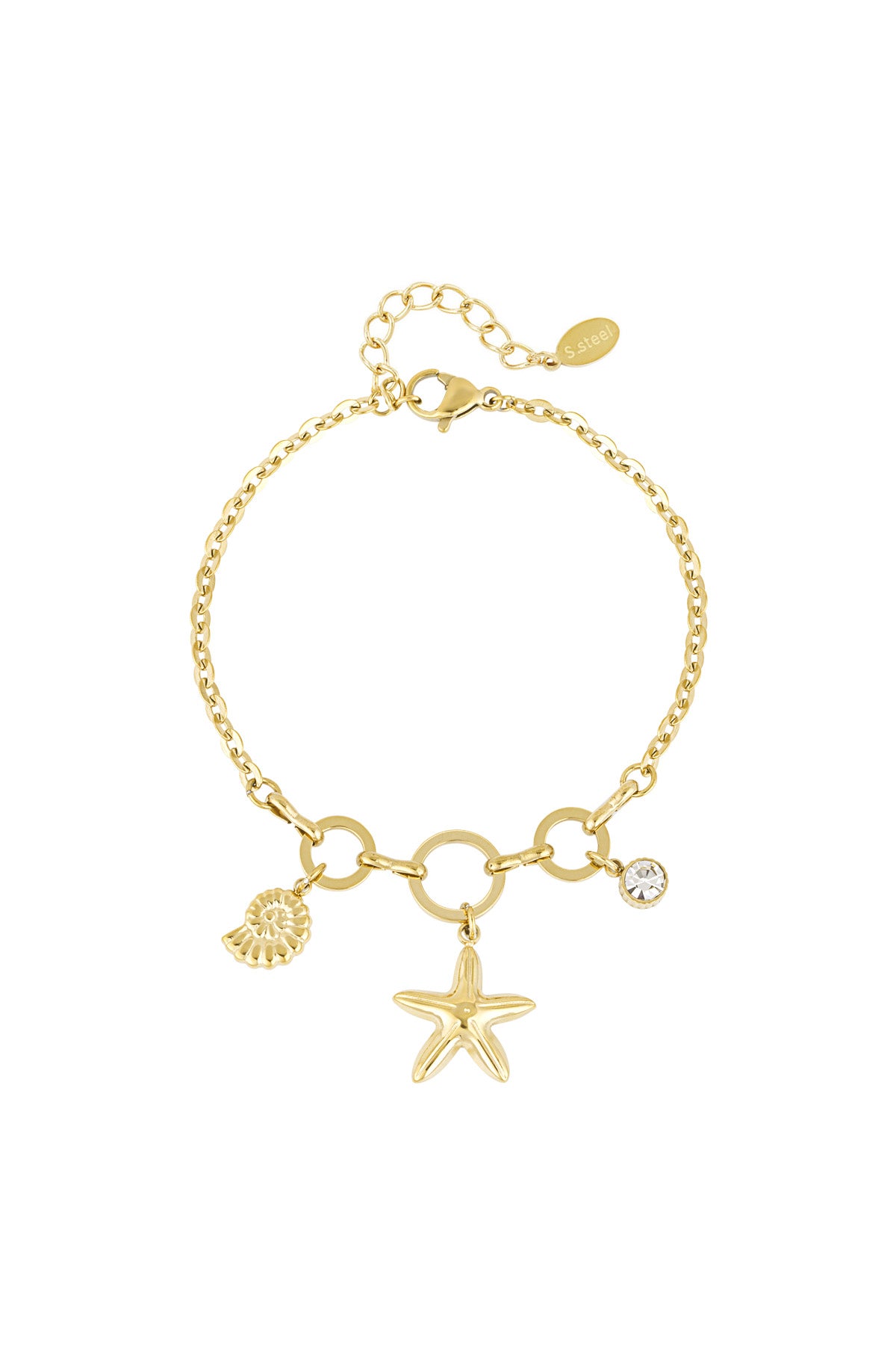 Armband met 3 bedels