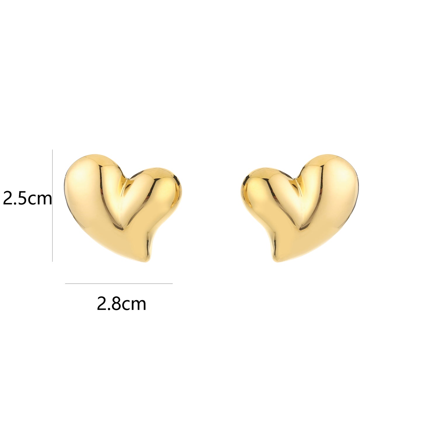 Bold Heart - Grote hart knoppen