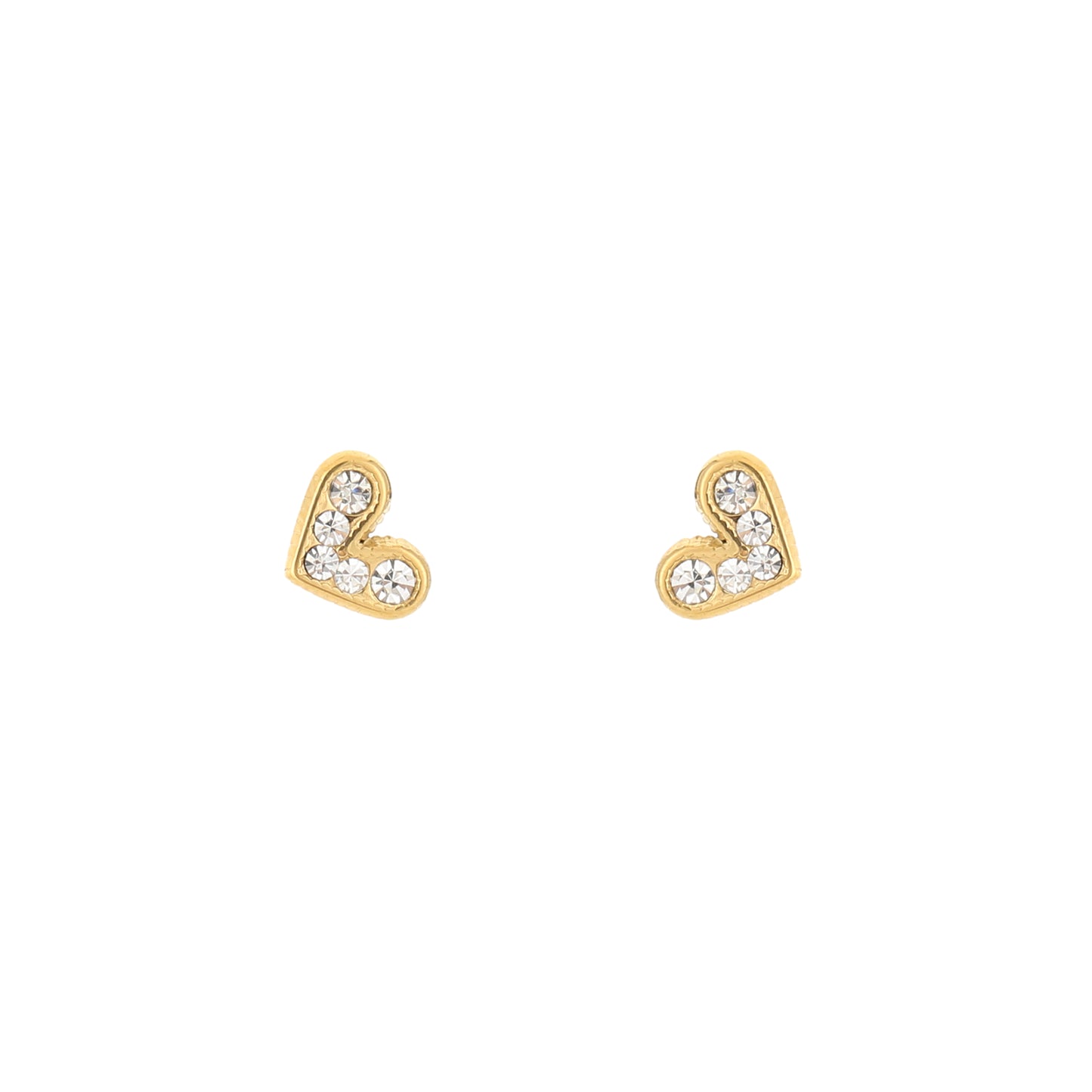 Twinkle Heart - Oorknopjes hartvorm met steentjes