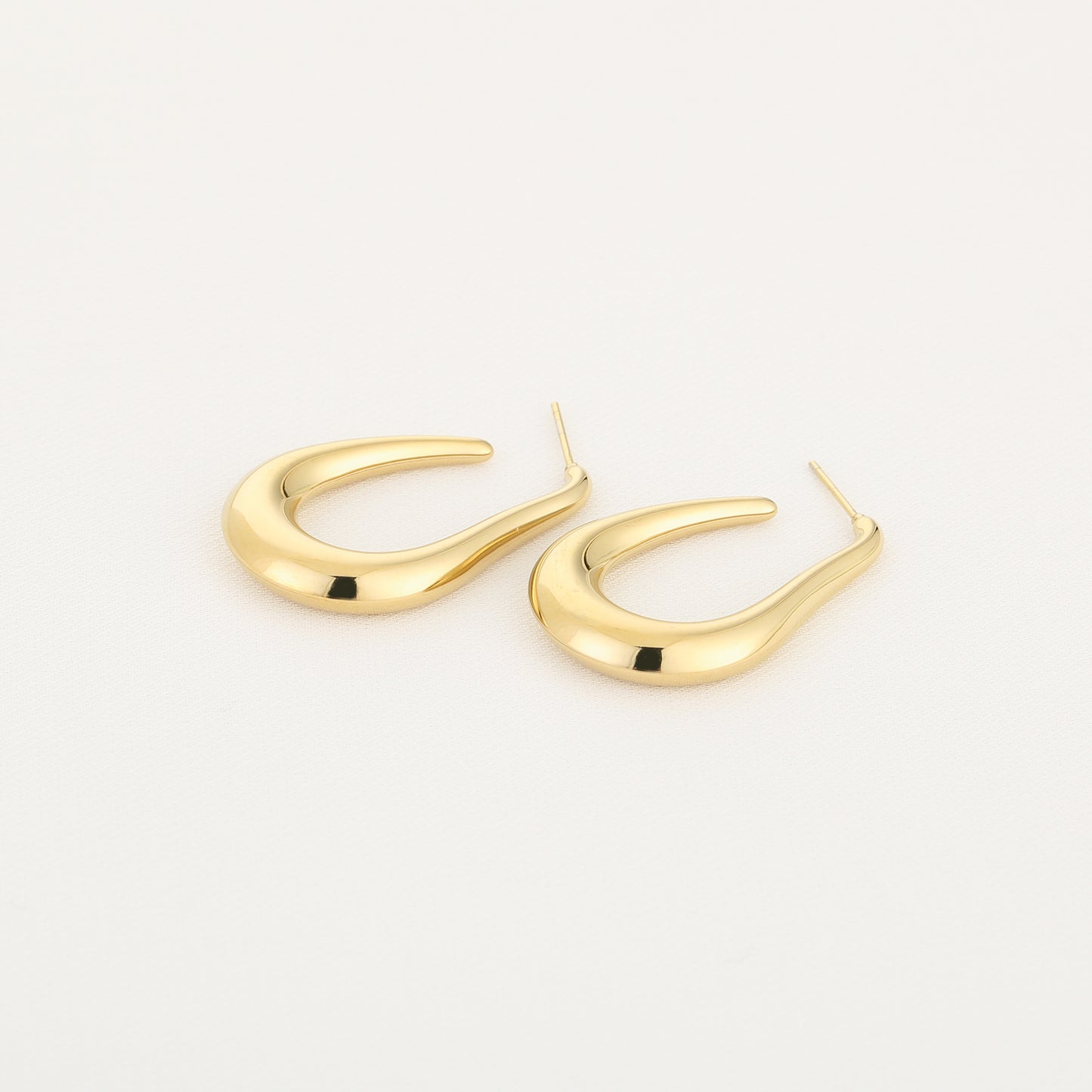 Golden Duo - Asymmetrische oorbellen