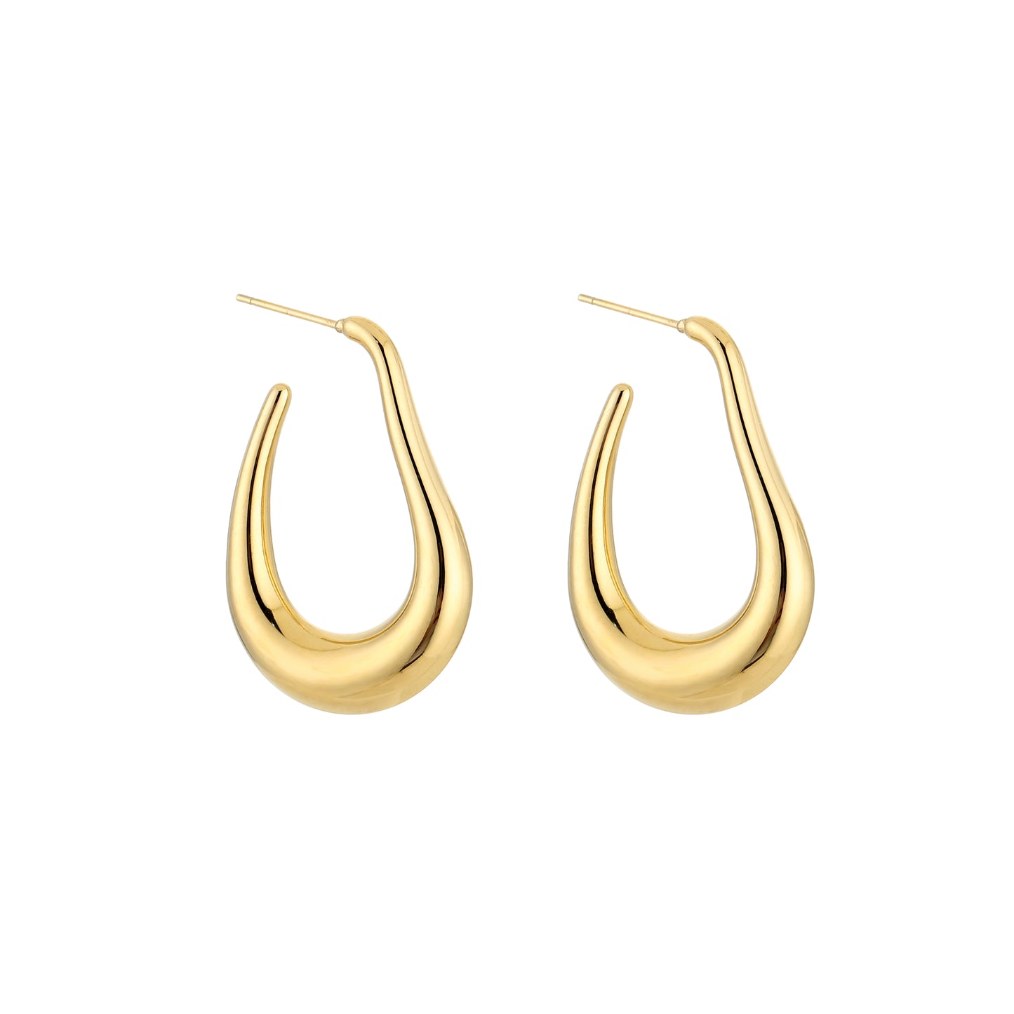 Golden Duo - Asymmetrische oorbellen