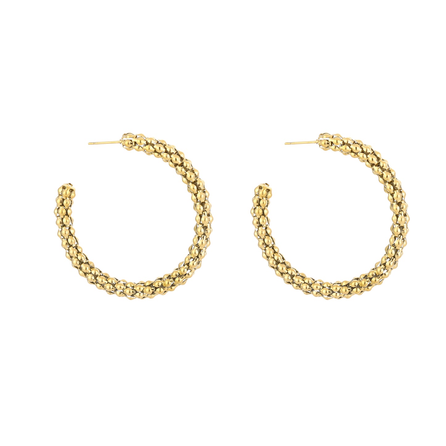 Textured Hoop - Oorringen met structuur