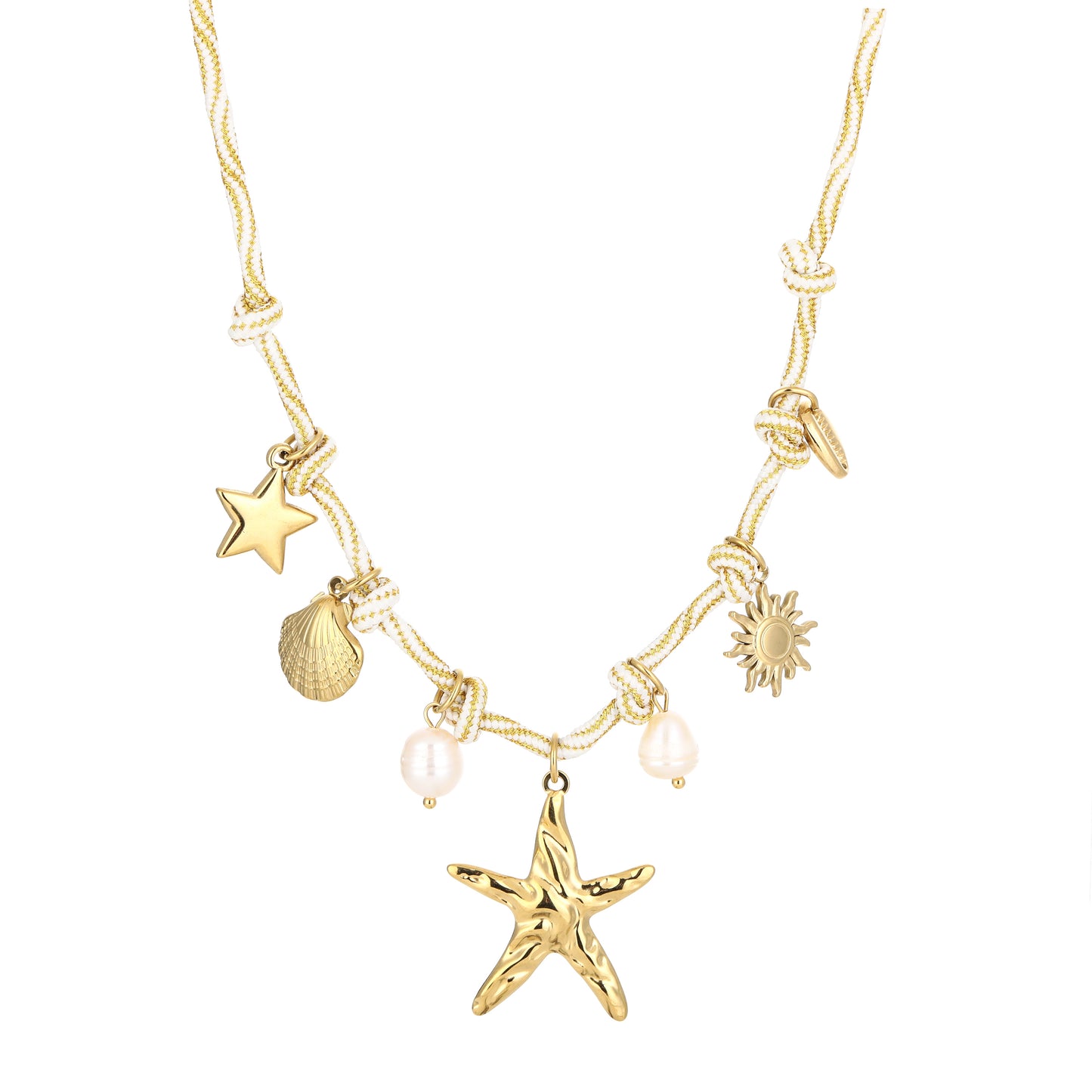 Touwketting met bedels