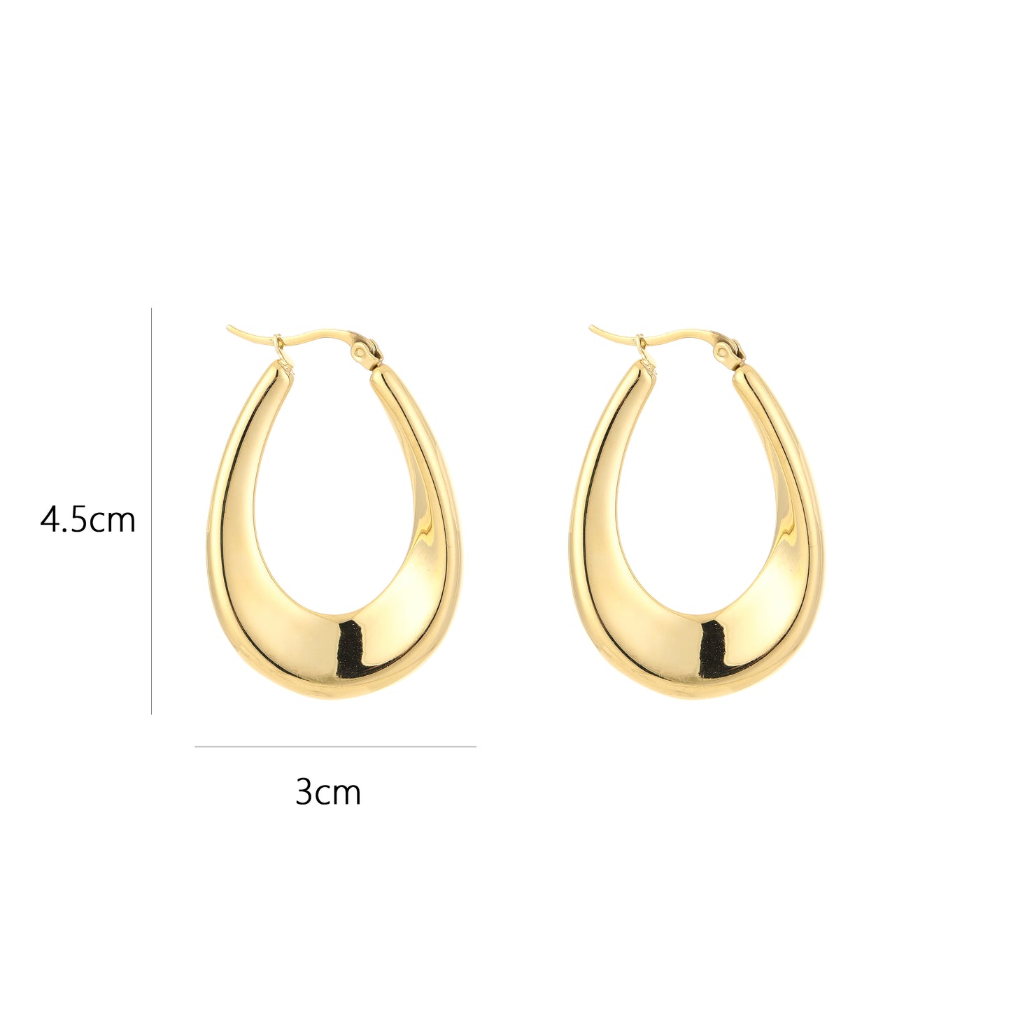 Ovale hoops