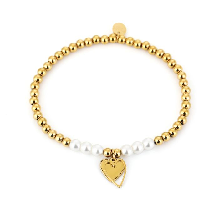 Little Gold Love - Armband met hartje