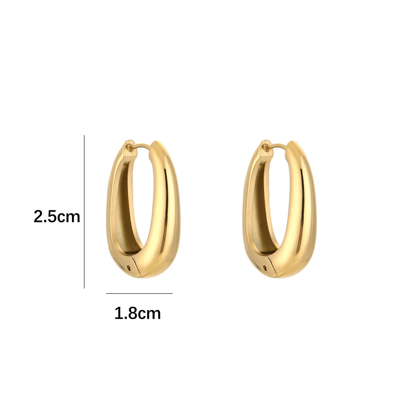Ovale hoops