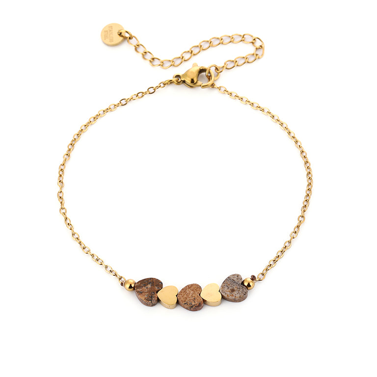 Colorful Hearts - Armband met gekleurde hartjes