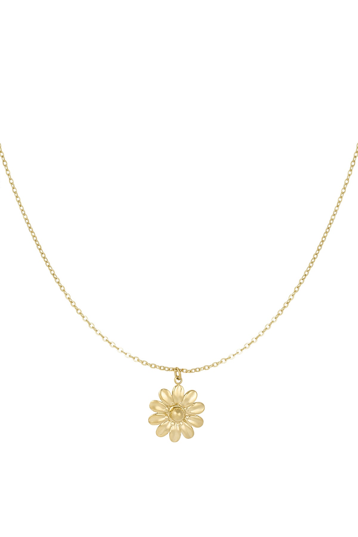 Ketting met bloemetjes bedel