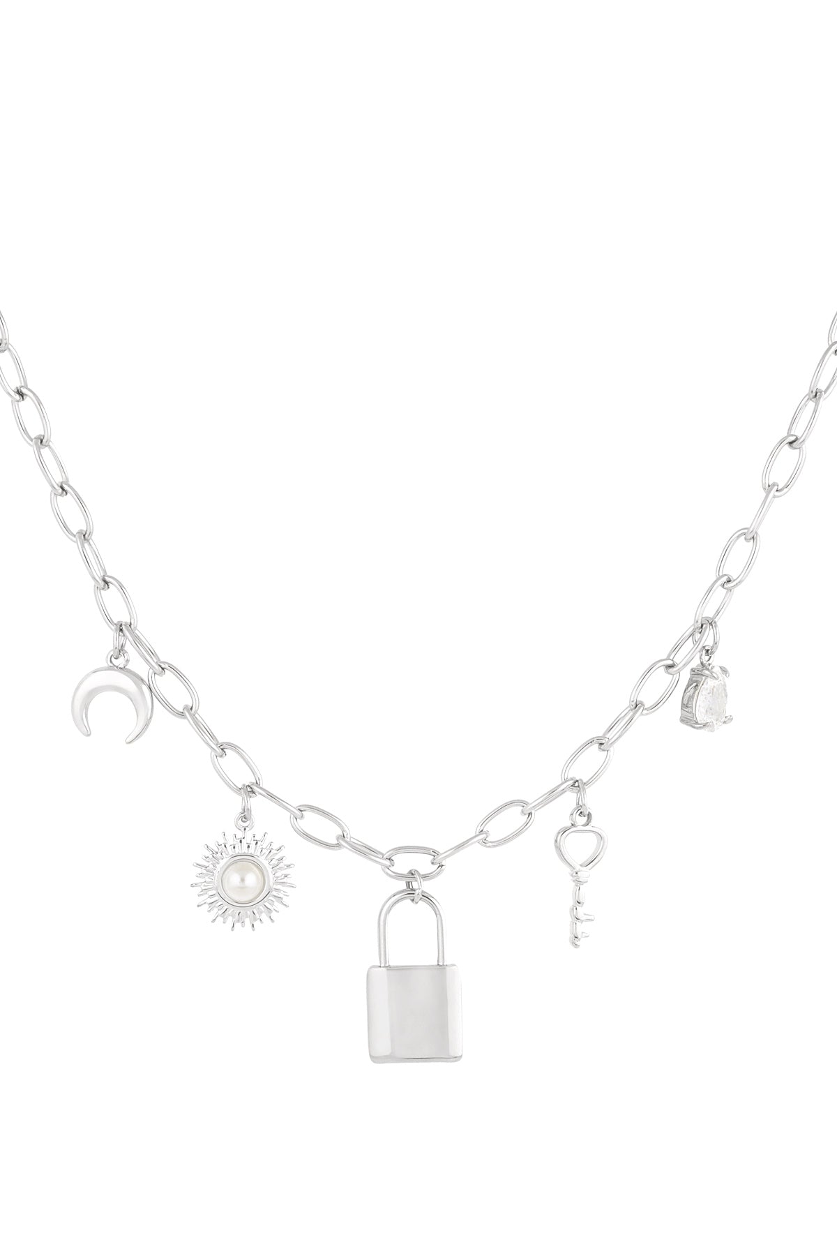 Ketting met slotjes bedels