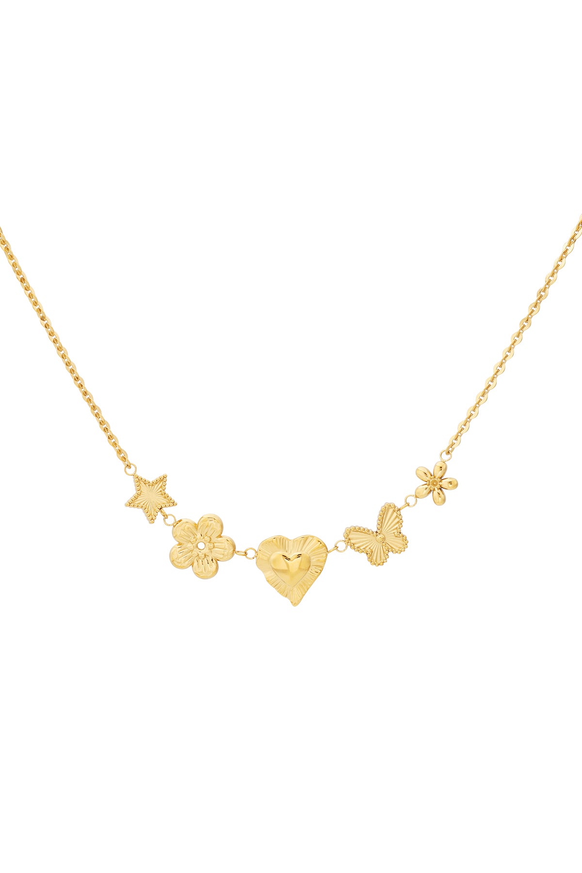 Ketting met verschillende bedels