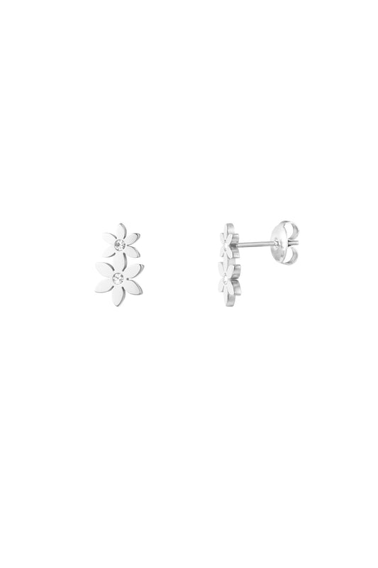 Oorknopjes met bloemen