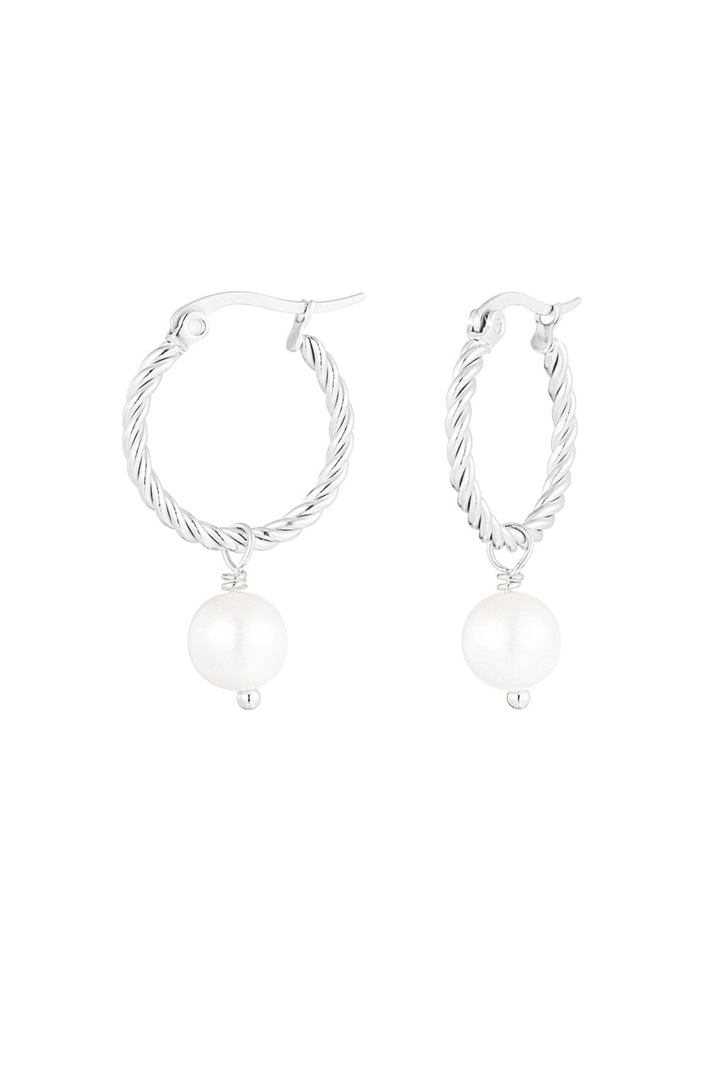 Pearl Drop - Oorringen met parel