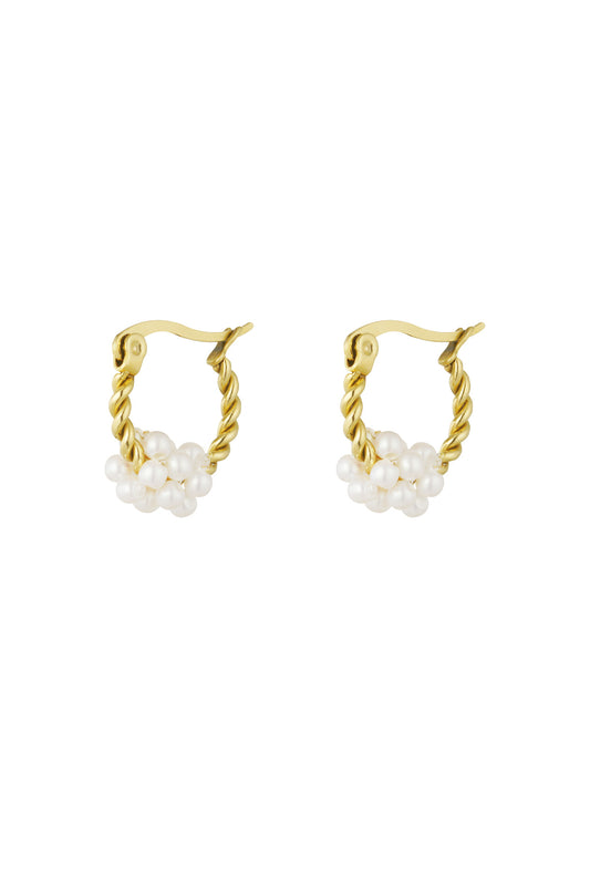 gedraaide ringen met parels