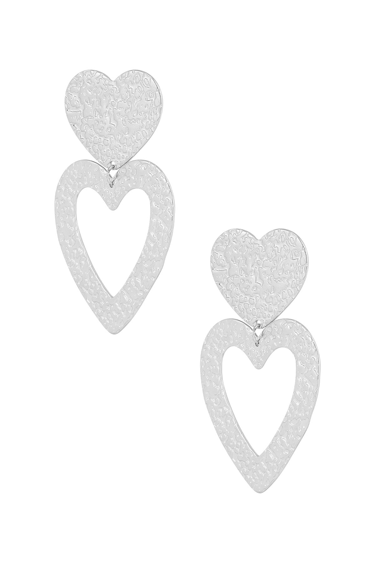 Love Shine - Statement oorbellen met hartjes