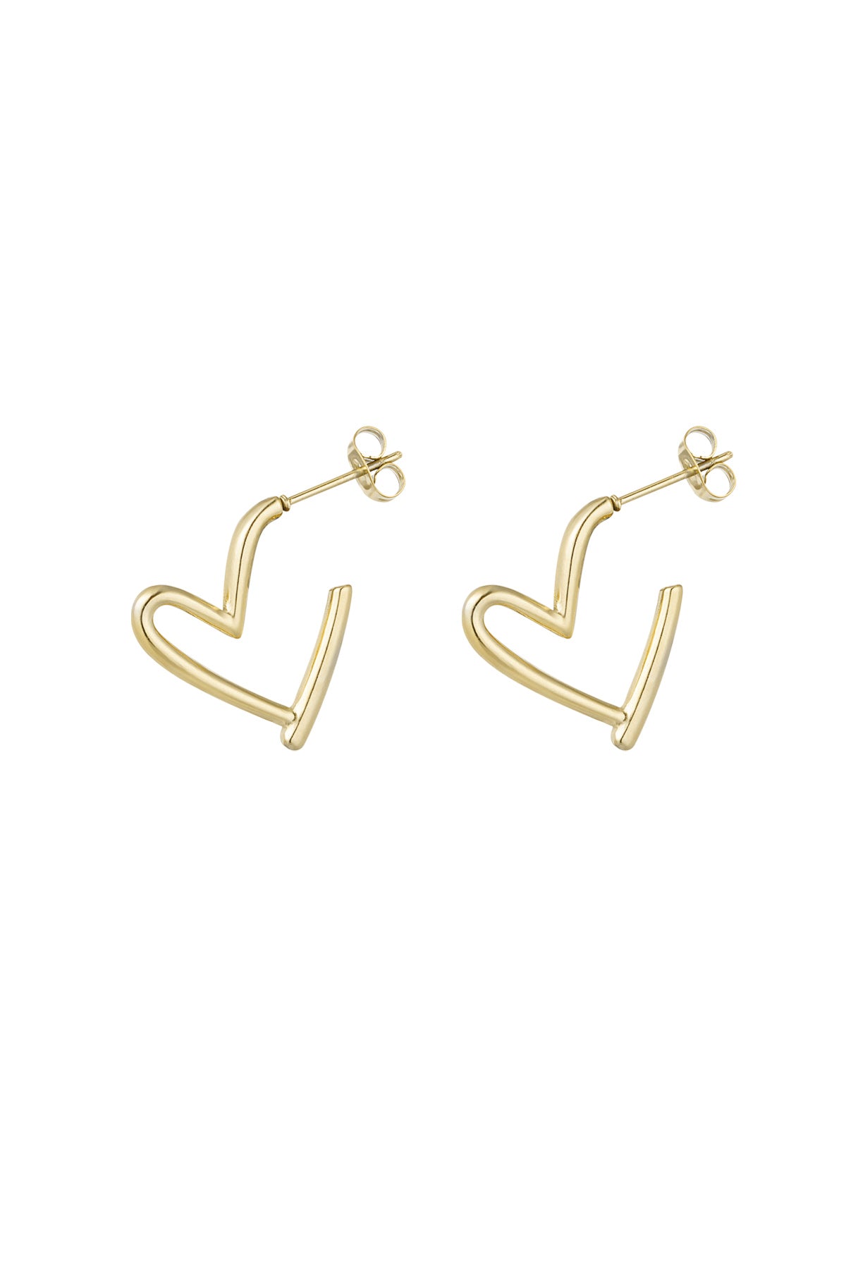 Open Love Hoops - Open hart oorbellen