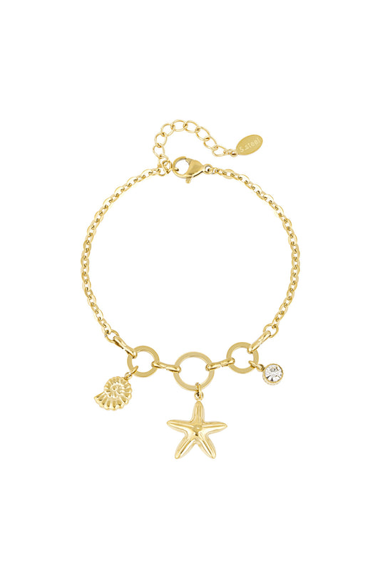 Armband met 3 bedels