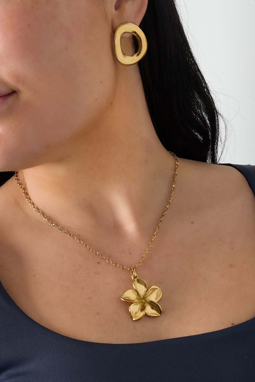 Flower mood - Lange ketting met bloem