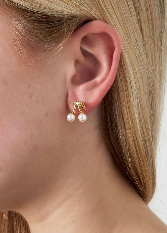 Clip oorbellen kers