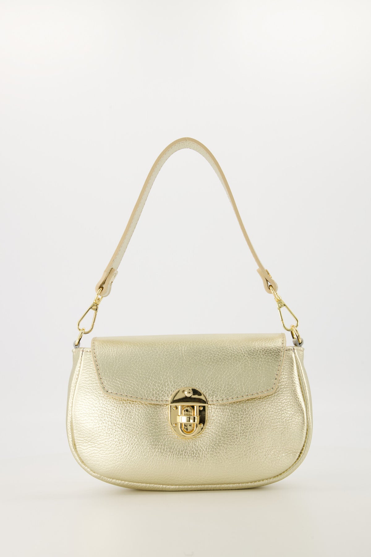 Cleo Leather Gold