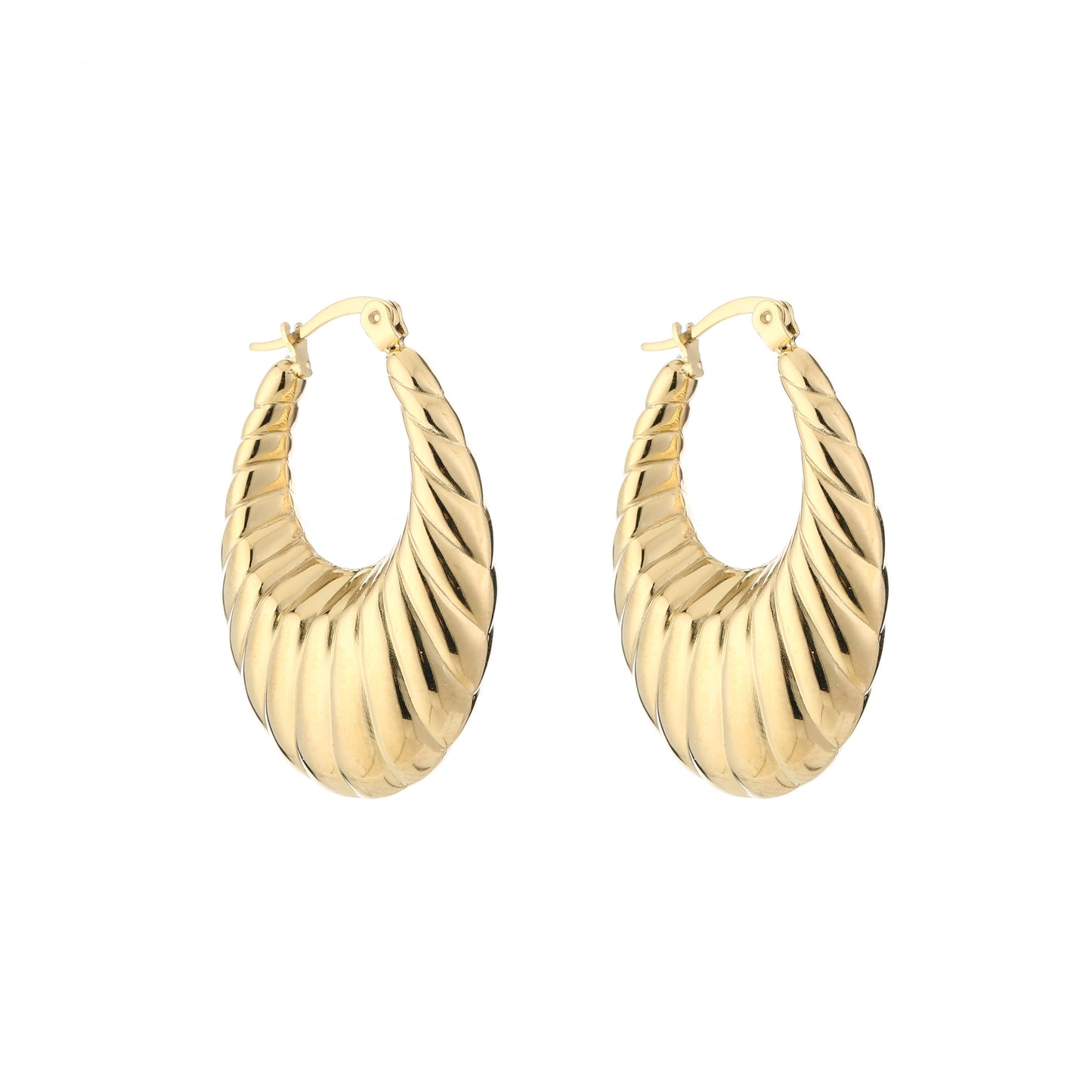 Statement hoops met patroon