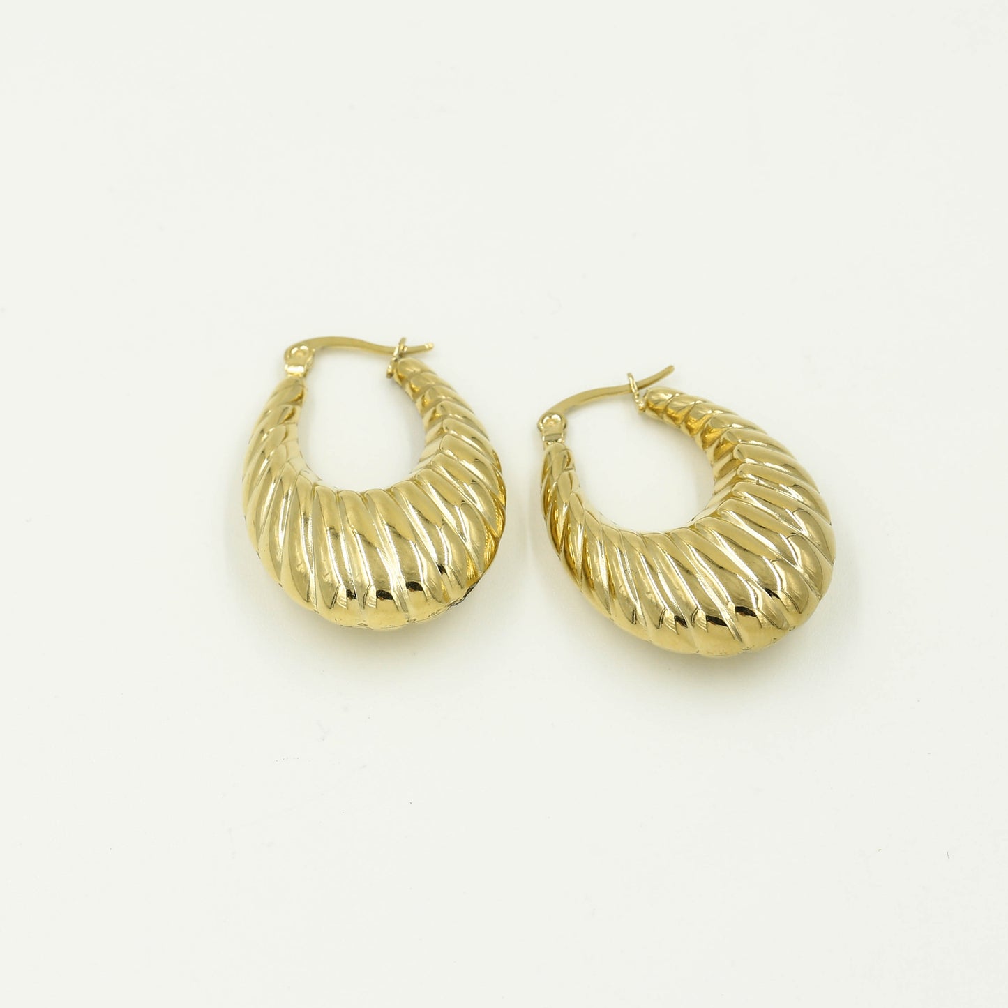 Statement hoops met patroon