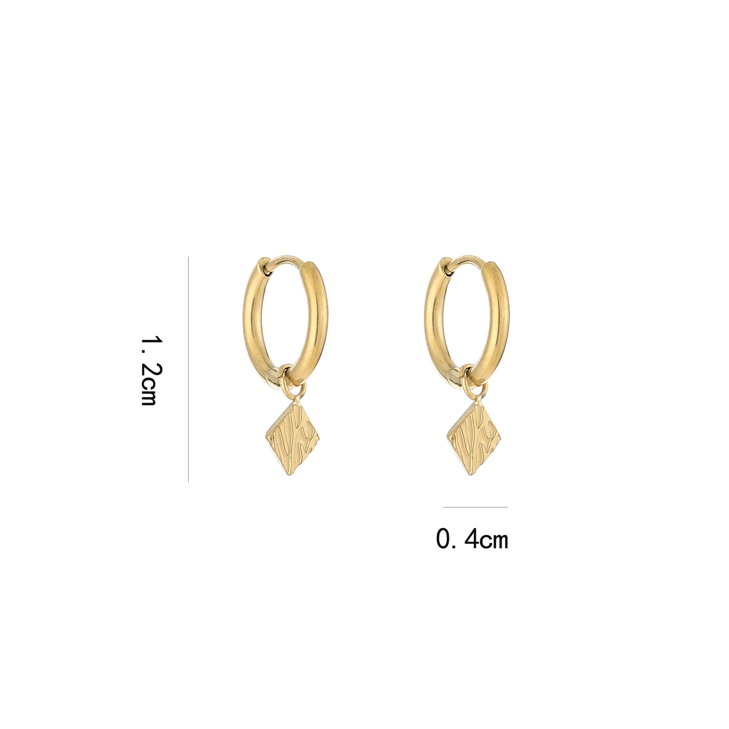 Kleine oorringen met vormpje