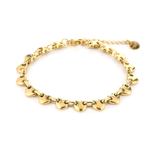 Armband met hartjes
