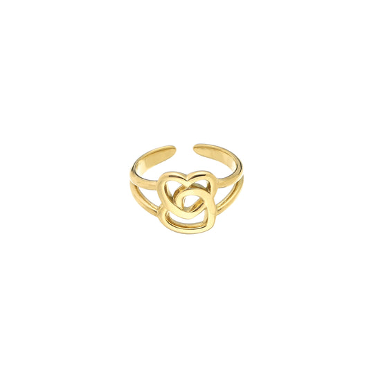 Ring met verbonden hart