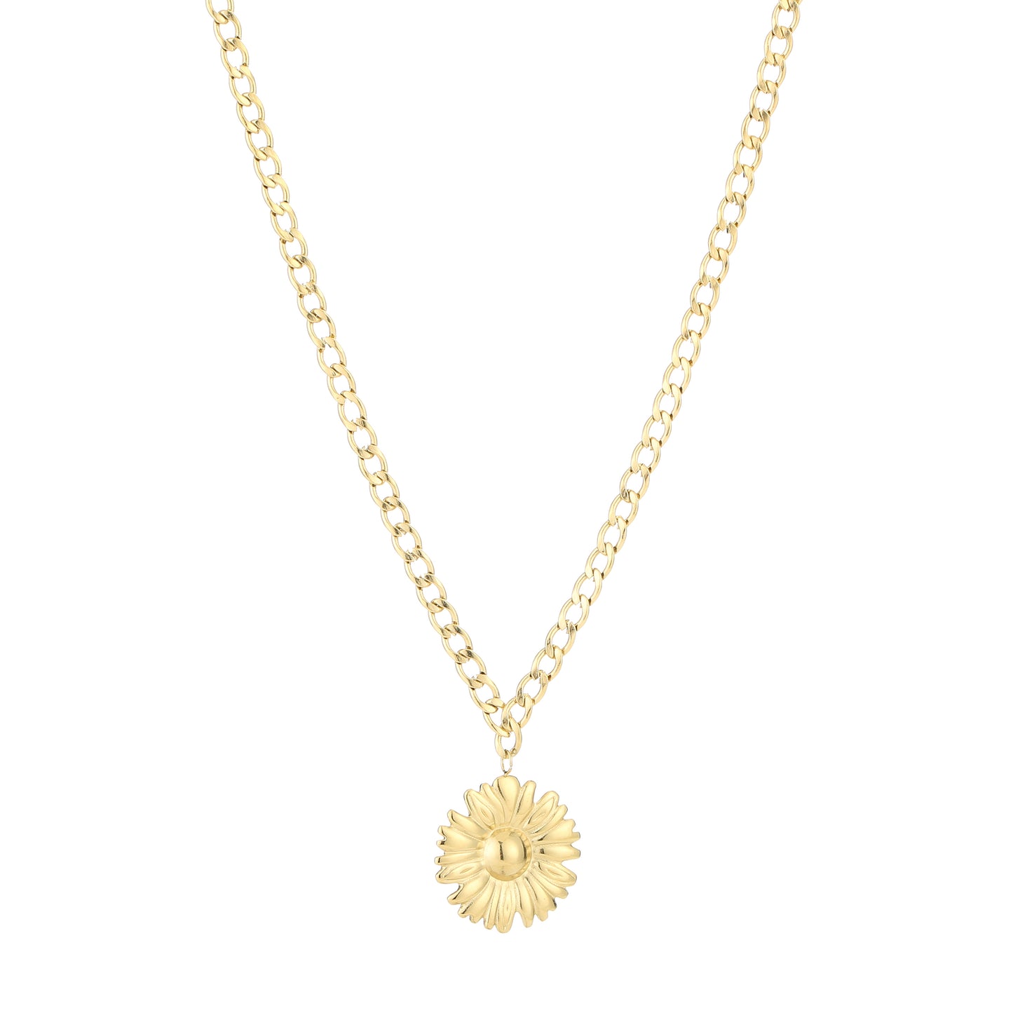 Ketting met grote bloem
