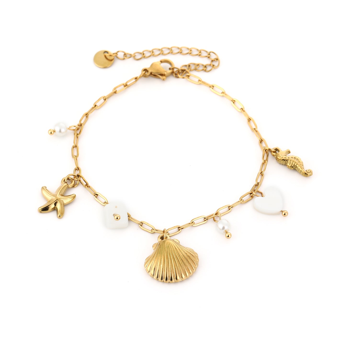 Armband met strandbedels