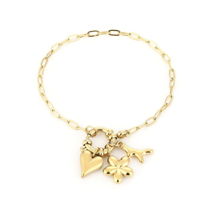 Flower of love - Armband met bedels