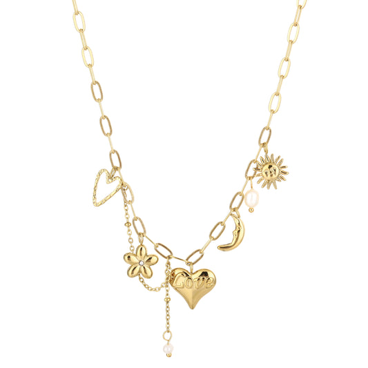 Ketting met verschillende bedels