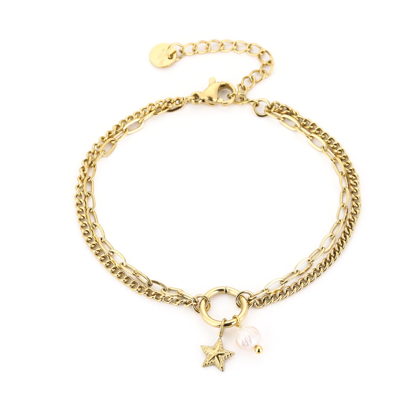 Dubbele armband met ster