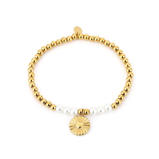 Love Coin - Armband met hartje