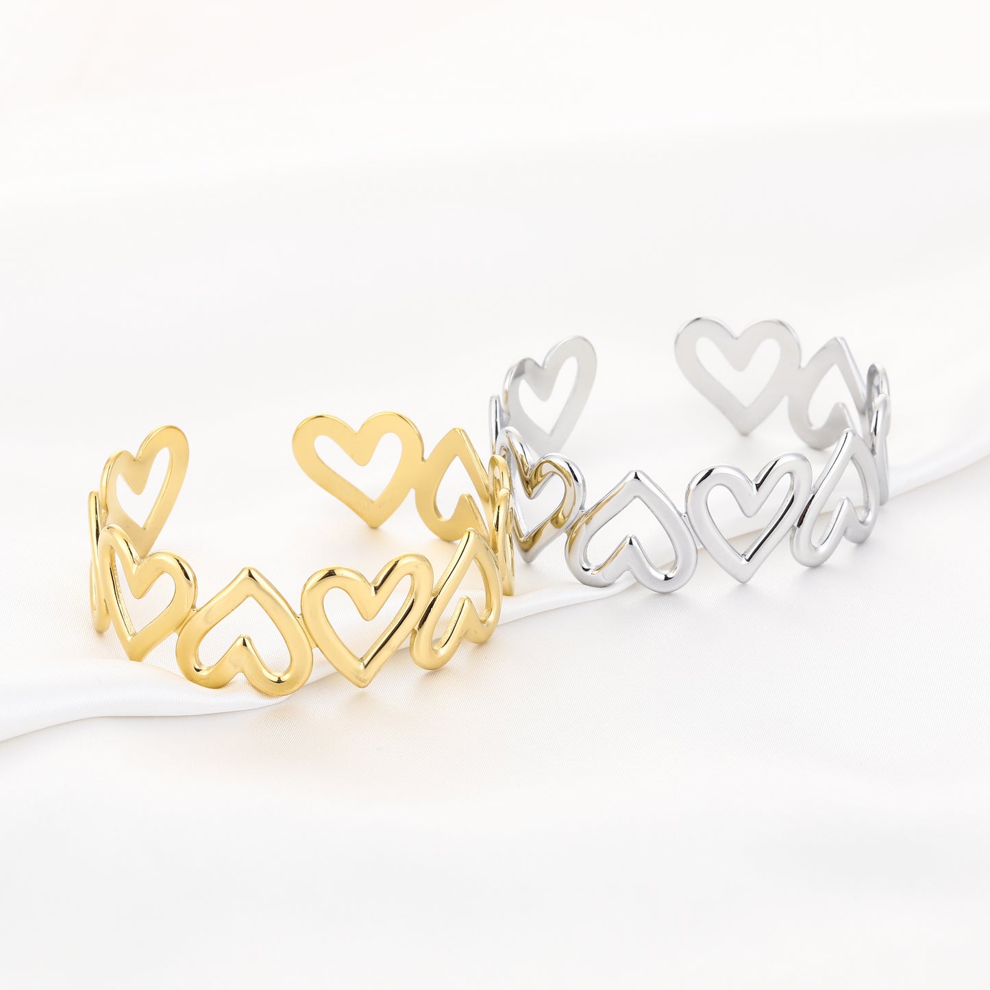 Grote armband met harten