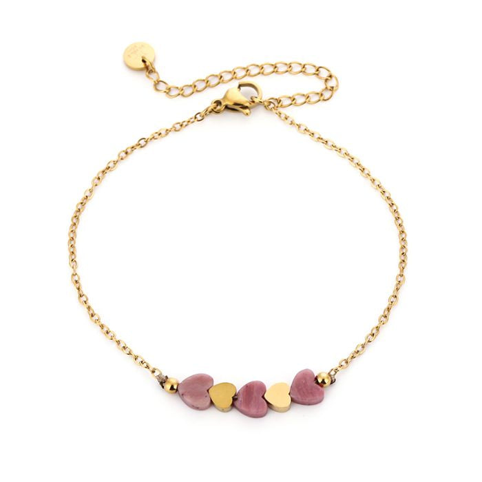 Colorful Hearts - Armband met gekleurde hartjes